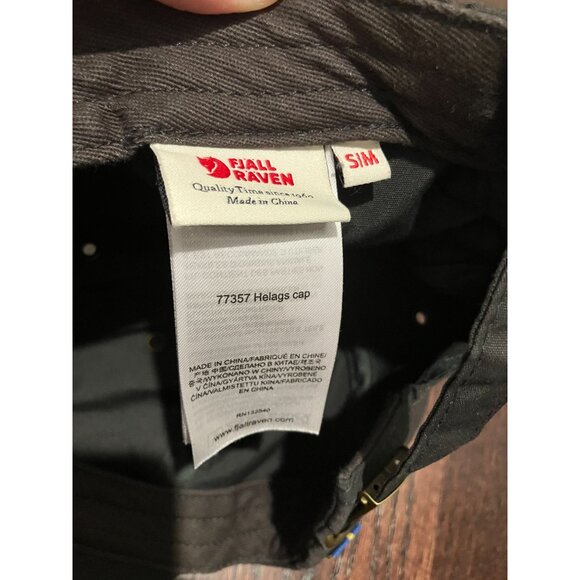 Fjallraven Helags Cap Everyday Outdoor, Dark Gray, Size S/M, Adjustable - Picture 2 of 3